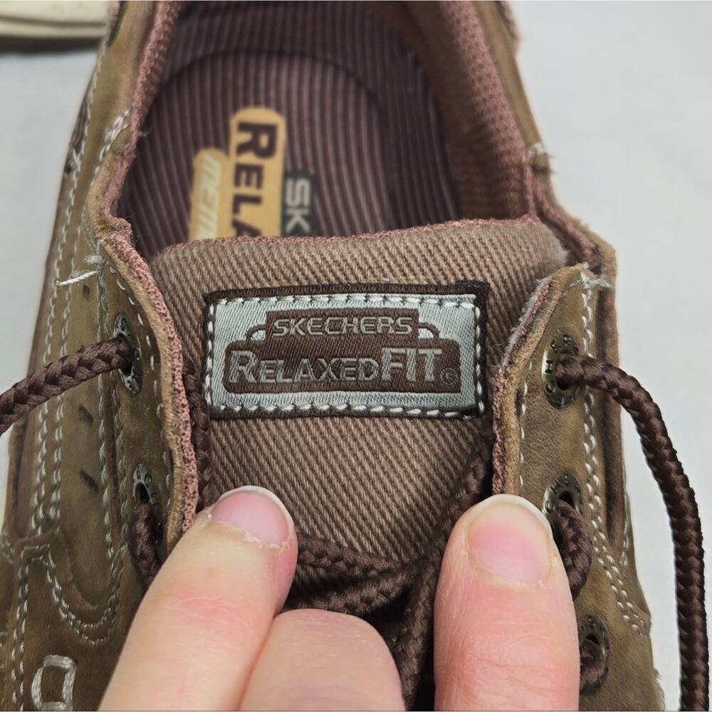 Skechers Relaxed Fit Memory Foam Men's Brown Casual Shoes USA Size 10 - Picture 7 of 11